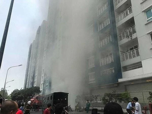Vụ cháy xảy ra vào ngày 23-3-2018. Ảnh: PLO Vụ cháy xảy ra vào ngày 23-3-2018. Ảnh: PLO