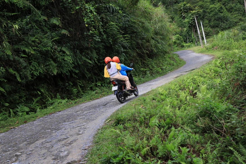 Đường đến Xà Phìn đẹp nao lòng. Ảnh: NÚI XANH Đường đến Xà Phìn đẹp nao lòng. Ảnh: NÚI XANH