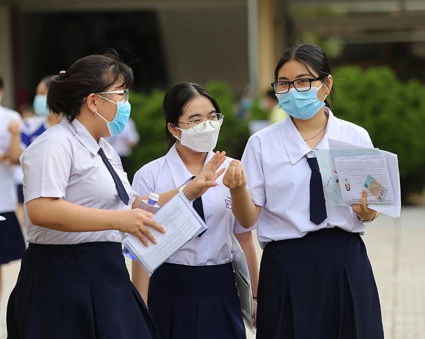 Thí sinh tham gia kỳ thi tốt nghiệp THPT tại TP.HCM vừa qua. Ảnh: HOÀNG GIANG Thí sinh tham gia kỳ thi tốt nghiệp THPT tại TP.HCM vừa qua. Ảnh: HOÀNG GIANG