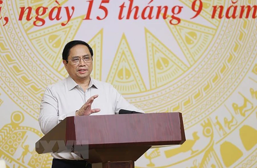 Thủ tướng Phạm Minh Chính phát biểu tại hội nghị. Ảnh: TTXVN Thủ tướng Phạm Minh Chính phát biểu tại hội nghị. Ảnh: TTXVN