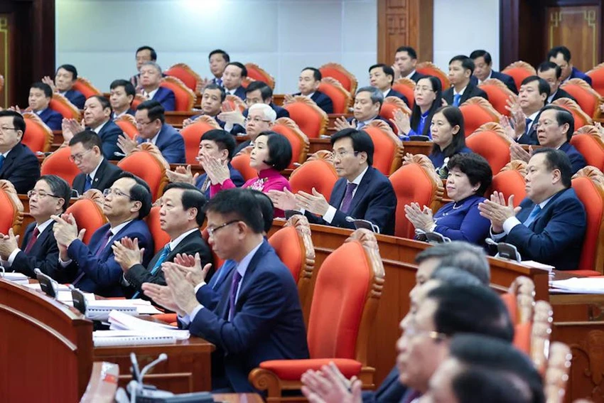 Các đại biểu dự Hội nghị lần thứ 6 Ban chấp hành Trung ương Đảng khóa XIII. Ảnh: VGP Các đại biểu dự Hội nghị lần thứ 6 Ban chấp hành Trung ương Đảng khóa XIII. Ảnh: VGP