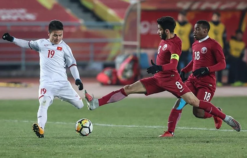 Qatar dự World Cup với số đông cầu thủ từng thua U-23 Việt Nam tại bán kết U-23 châu Á 2018. Ảnh: AFC Qatar dự World Cup với số đông cầu thủ từng thua U-23 Việt Nam tại bán kết U-23 châu Á 2018. Ảnh: AFC