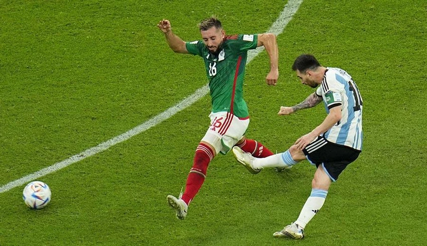 Khoảnh khắc lóe sáng của thiên tài Messi. Ảnh: GETTY IMAGES Khoảnh khắc lóe sáng của thiên tài Messi. Ảnh: GETTY IMAGES
