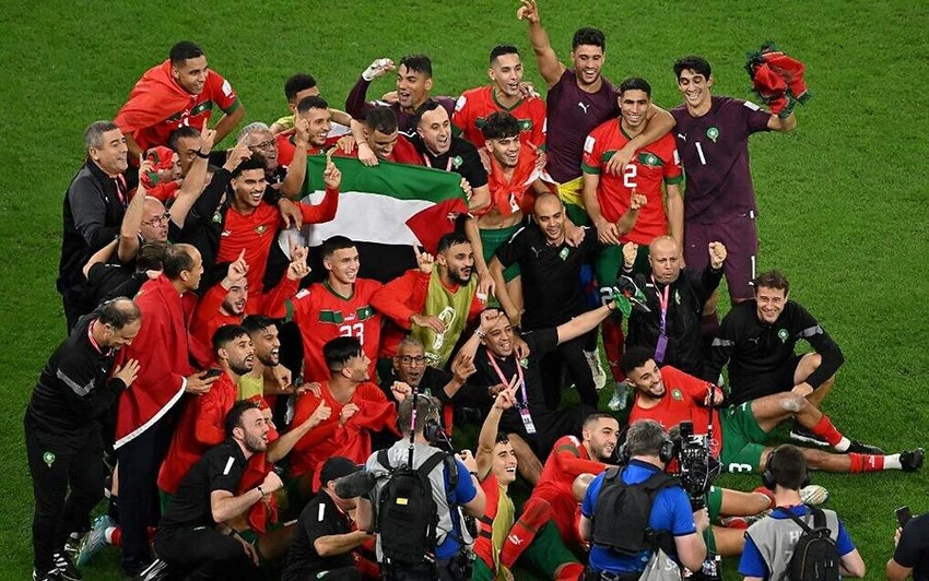 Chiến thắng lịch sử và là kỳ tích của Morocco khiến cả thế giới ngạc nhiên. Ảnh: GETTY IMAGES Chiến thắng lịch sử và là kỳ tích của Morocco khiến cả thế giới ngạc nhiên. Ảnh: GETTY IMAGES