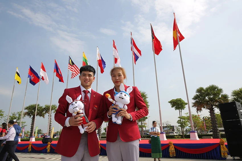 VĐV Việt Nam sớm có mặt tại Campuchia hứa hẹn sẽ đạt thành tích tốt. Ảnh: PHƯƠNG NGHI VĐV Việt Nam sớm có mặt tại Campuchia hứa hẹn sẽ đạt thành tích tốt. Ảnh: PHƯƠNG NGHI
