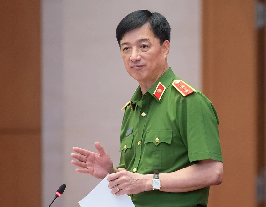 Trung tướng Nguyễn Duy Ngọc, Thứ trưởng Bộ Công an tại phiên giải trình. Ảnh: PHẠM THẮNG Trung tướng Nguyễn Duy Ngọc, Thứ trưởng Bộ Công an tại phiên giải trình. Ảnh: PHẠM THẮNG