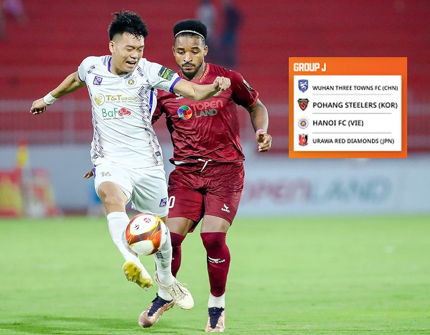 CLB Hà Nội rơi vào bảng J rất nặng. Ảnh: ANH PHƯƠNG