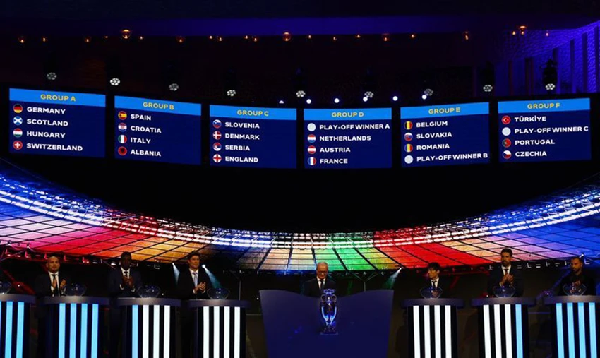 Tam sư phấn khởi trước kết quả bốc thăm Euro 2024