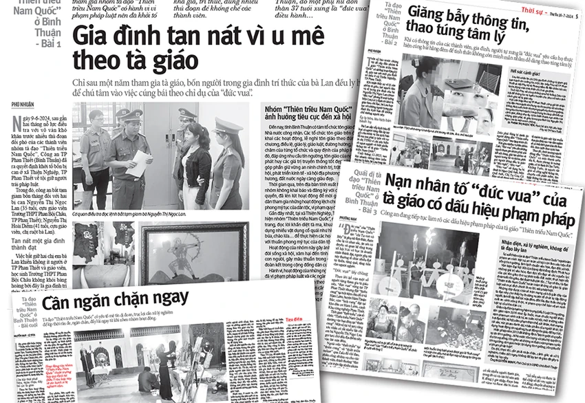 Vụ tà đạo “Thiên triều Nam Quốc”: Cần ngăn chặn, đẩy lùi ngay