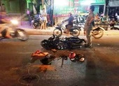 Nghi trộm chó phóng xe vào người đi đường ở Bình Tân