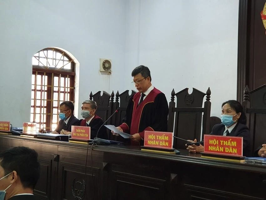 TAND tỉnh Đắk Nông đã tuyên phạt Trịnh Sướng 12 năm tù. Ảnh: QN TAND tỉnh Đắk Nông đã tuyên phạt Trịnh Sướng 12 năm tù. Ảnh: QN