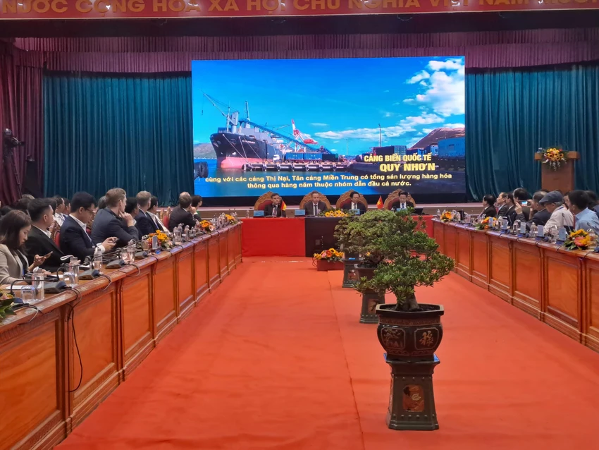 Hội nghị xúc tiến đầu tư lần này thu hút hàng chục doanh nghiệp của Việt Nam và Cộng hoà liên bang Đức. Ảnh Q Hội nghị xúc tiến đầu tư lần này thu hút hàng chục doanh nghiệp của Việt Nam và Cộng hoà liên bang Đức. Ảnh Q