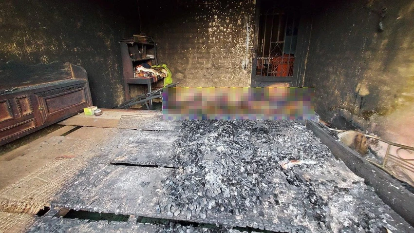 Căn nhà nơi xảy ra vụ việc. Ảnh: CACC Căn nhà nơi xảy ra vụ việc. Ảnh: CACC