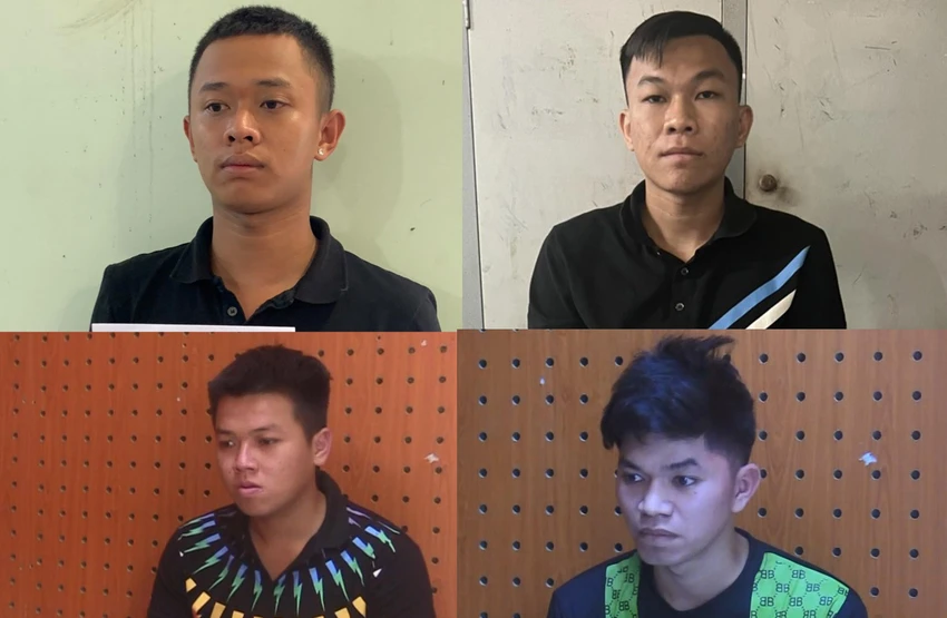 Bốn thanh niên bị khởi tố vì cướp bánh trung thu. Ảnh: LA Bốn thanh niên bị khởi tố vì cướp bánh trung thu. Ảnh: LA