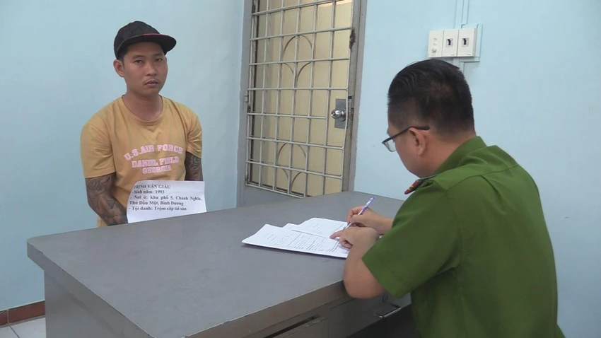 Giàu là kẻ cầm đầu băng trộm liên tỉnh. Ảnh: CACC Giàu là kẻ cầm đầu băng trộm liên tỉnh. Ảnh: CACC