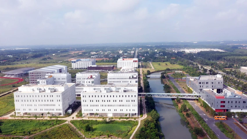 Trường Đại học Việt Đức rộng trên 50 ha. Ảnh: ĐHVĐ Trường Đại học Việt Đức rộng trên 50 ha. Ảnh: ĐHVĐ