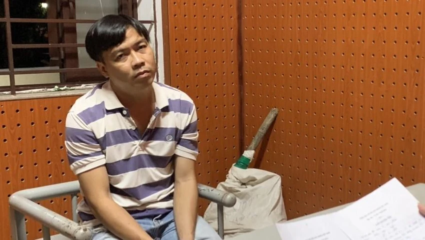 Thụy bị cơ quan công an bắt giữ vì hành vi cho vay lãi nặng. Ảnh: CACC