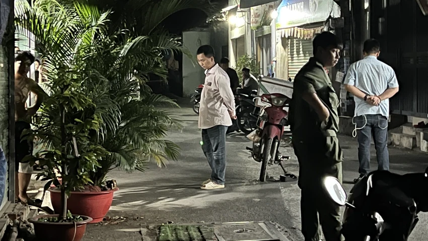 Hiện trường nơi xảy ra vụ việc. Ảnh: LA Hiện trường nơi xảy ra vụ việc. Ảnh: LA