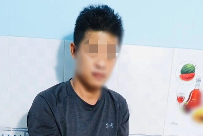 Tên cướp bị bắt sau thời gian ngắn gây ra vụ cướp. Ảnh: CACC Tên cướp bị bắt sau thời gian ngắn gây ra vụ cướp