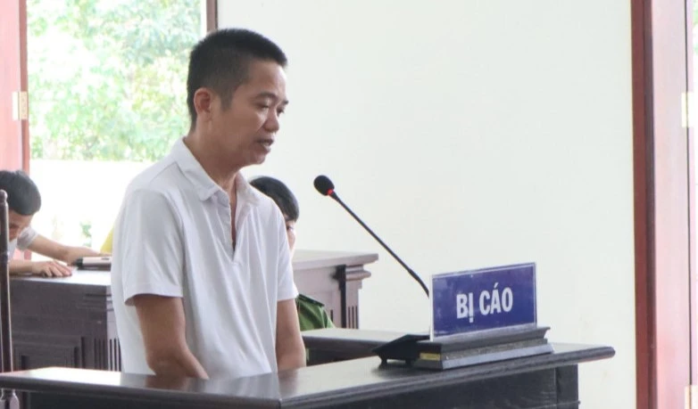 Bị cáo Lê Văn Ga bị tuyên án tử hình về tội giết người. Ảnh: LA Bị cáo Lê Văn Ga bị tuyên án tử hình về tội giết người. Ảnh: LA