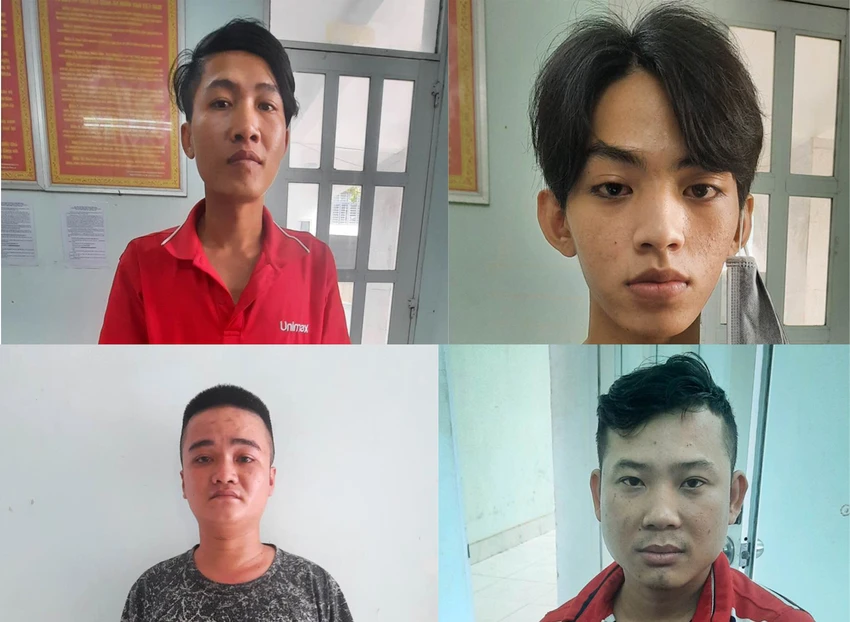 Nhóm thanh niên cướp xe máy bị bắt giữ. Ảnh: CACC Nhóm thanh niên cướp xe máy bị bắt giữ. Ảnh: CACC