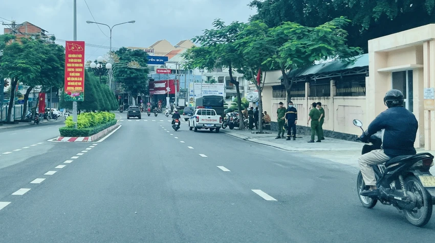 Khu vực hiện trường xảy ra vụ việc. Ảnh: KD Khu vực hiện trường xảy ra vụ việc. Ảnh: KD