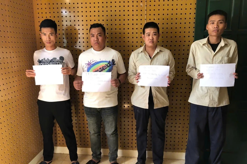 Nhóm tín dụng đen bị bắt giữ. Ảnh: CA
