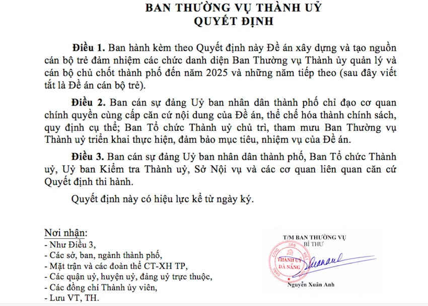 Tiến cử cán bộ dưới 35 tuổi làm lãnh đạo ảnh 1 Tiến cử cán bộ dưới 35 tuổi làm lãnh đạo ảnh 1