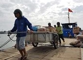 Dân xã đảo gặp khó vì phà hư sửa mãi chưa xong