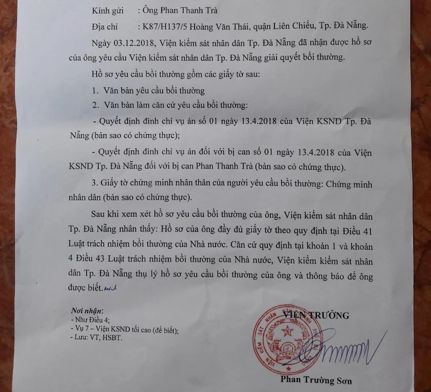 Ông Nguyễn Hữu Linh liên quan đến vụ án oan tại Đà Nẵng ảnh 1