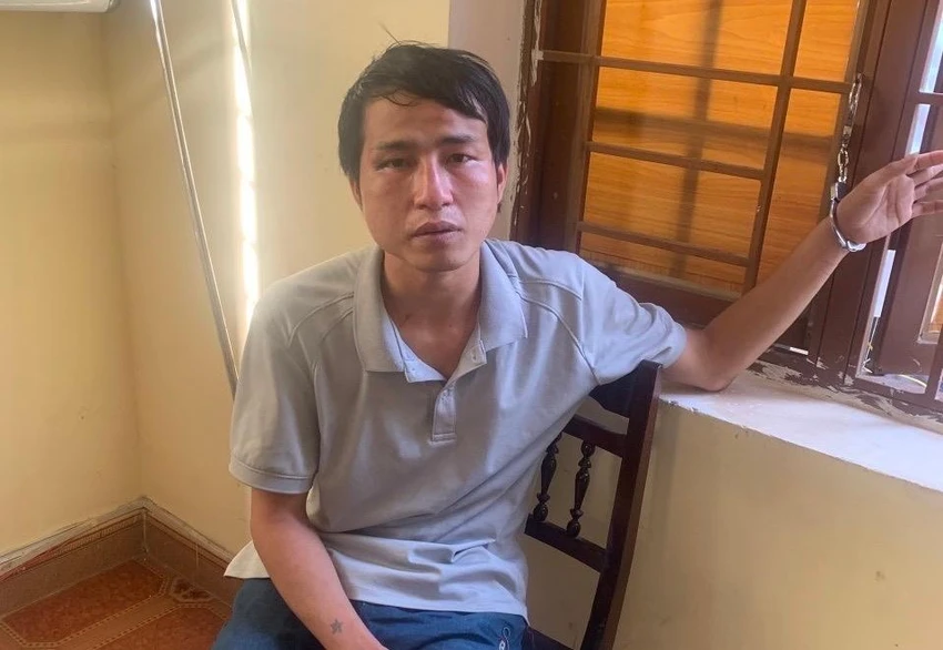 Thương tại cơ quan công an. Ảnh: BT. Thương tại cơ quan công an. Ảnh: BT.