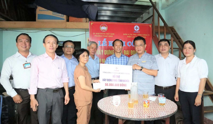 EVNCPC hỗ trợ xây dựng nhà tình nghĩa tại Đà Nẵng trong năm 2022. Ảnh: NT. EVNCPC hỗ trợ xây dựng nhà tình nghĩa tại Đà Nẵng trong năm 2022. Ảnh: NT.