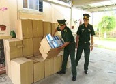 Bắt vụ buôn lậu khẩu trang bằng đường thủy sang Campuchia