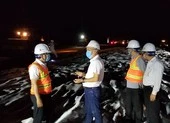 Dự án cao tốc Trung Lương - Mỹ Thuận thi công xuyên đêm 