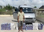 Tài xế tự chế hầm bí mật trên xe để vận chuyển thuốc lá lậu