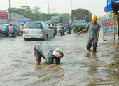 Quốc lộ 1 ngập sâu vì… khu đất trống