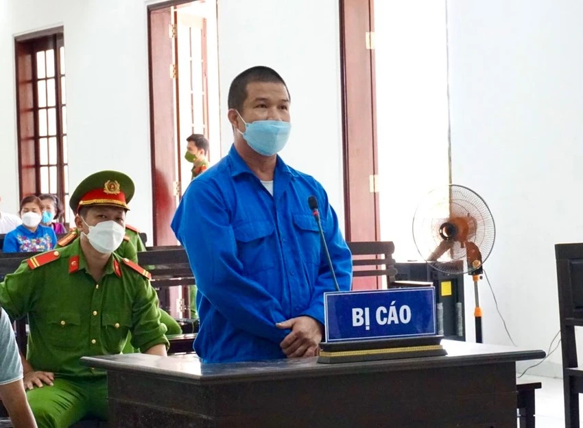 Bị cáo Phạm Văn Cung tại Tòa. Ảnh: HD