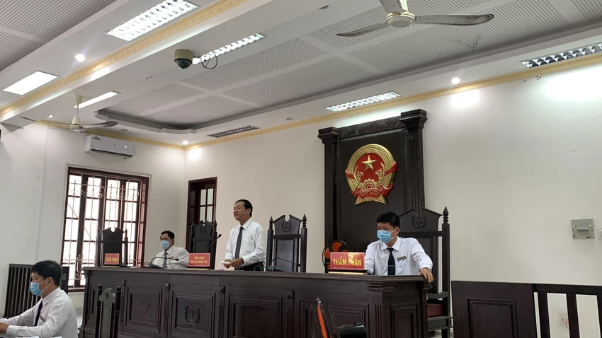 Toà tuyên án phúc thẩm. Ảnh: HD