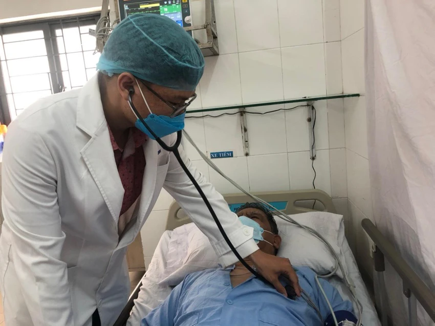 Nhờ được can thiệp kịp thời mà bệnh nhân được cứu sống sau cơn nhồi máu cơ tim nặng. Ảnh: BVCC Nhờ được can thiệp kịp thời mà bệnh nhân được cứu sống sau cơn nhồi máu cơ tim nặng. Ảnh: BVCC