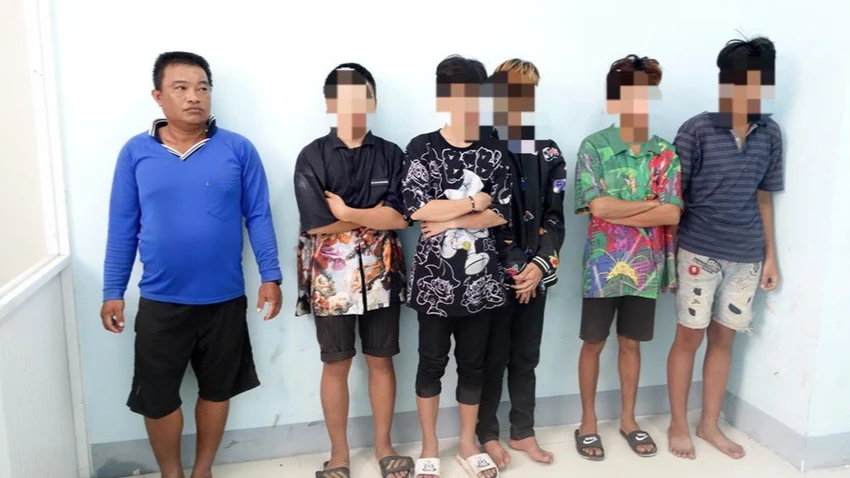 Nhóm cướp công an bắt giữ. Ảnh: CACC Nhóm cướp công an bắt giữ. Ảnh: CACC