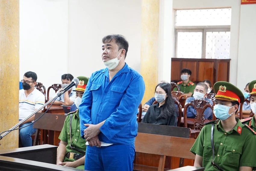 Bị cáo Trần Trí Mãnh - người ý định chi 20 tỉ đồng để điều chuyển Đại tá Đinh văn Nơi đi nơi khác. Ảnh: HD
