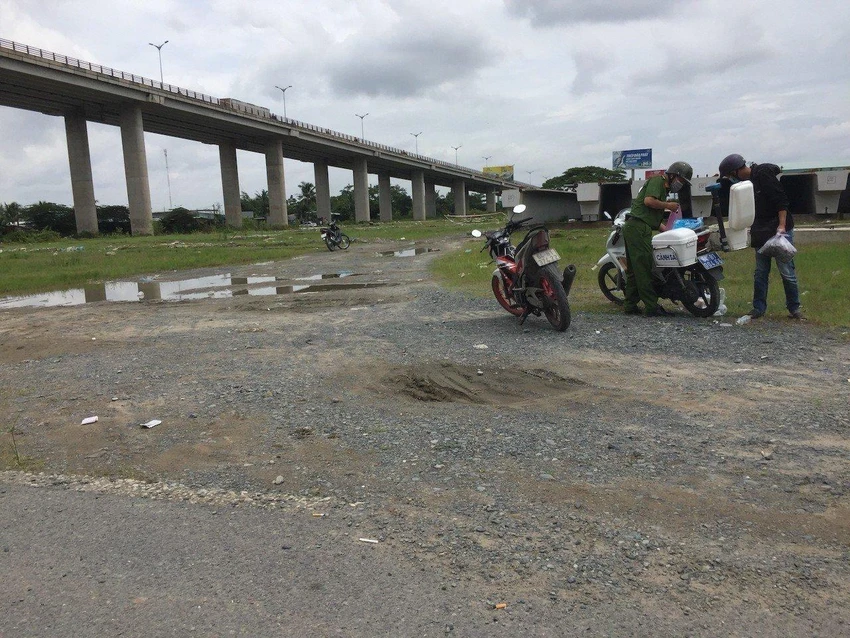Nơi phát hiện thi thể người đàn ông. Ảnh: CA