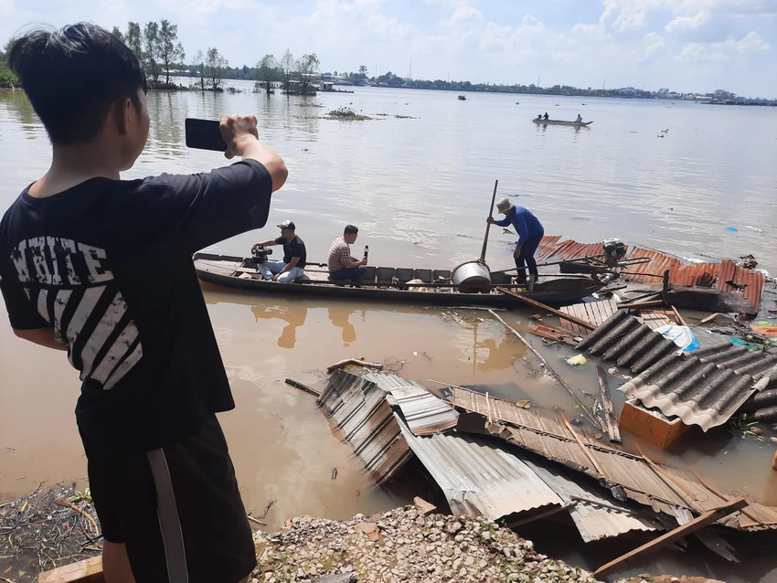 sạt lở bờ sông cổ chiên sạt lở bờ sông cổ chiên