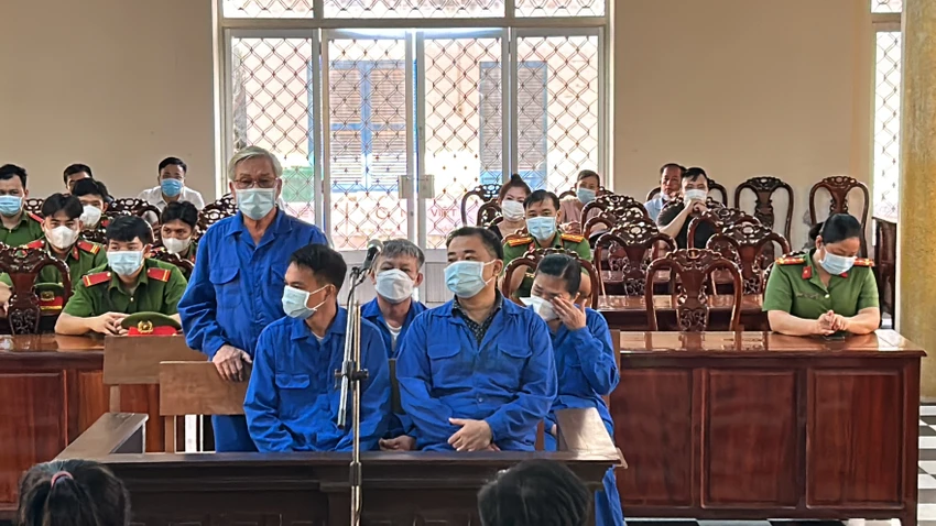 Các bị cáo tại toà. Ảnh:HD Các bị cáo tại toà. Ảnh:HD