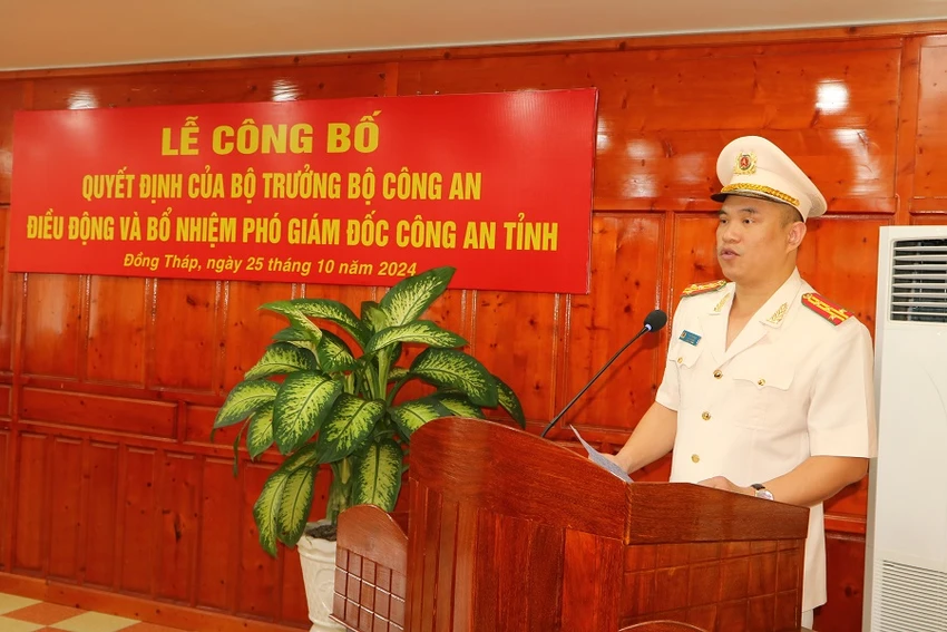 phó giám đốc công an tỉnh đồng tháp