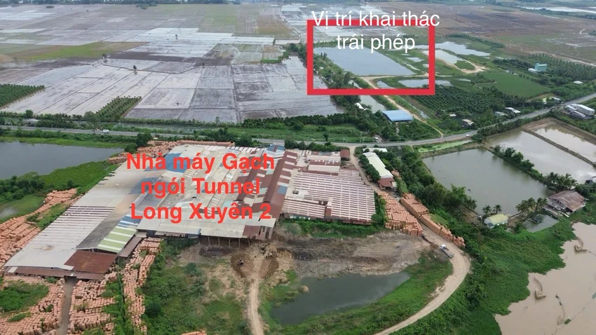 công ty Xây lắp An Giang khai thác đất trái phép
