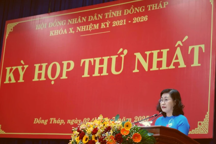 Chủ tịch HĐND tỉnh Đồng Tháp Châu Thị Mỹ Phương