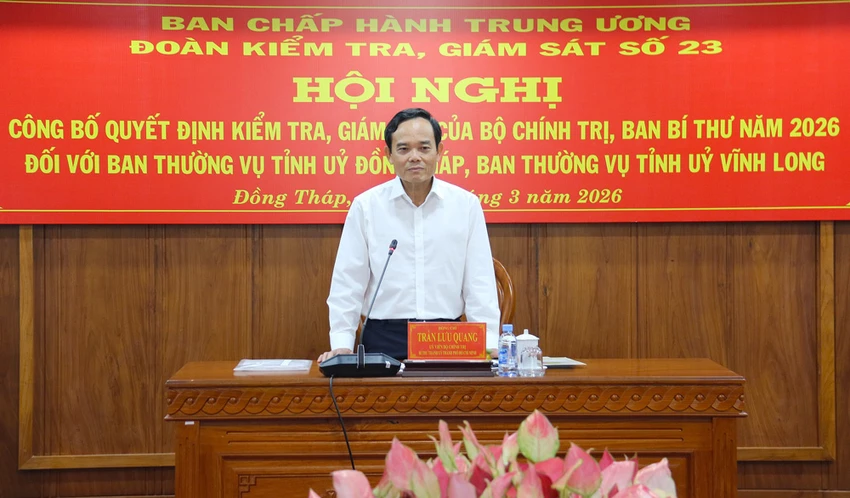 kiểm tra,giám sát,đồng tháo,bộ chính trị,bầu cử