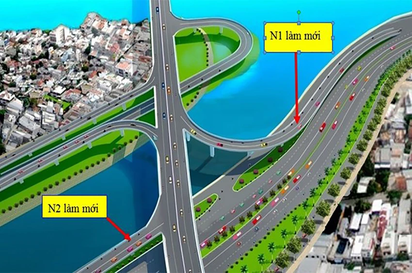 Ngày 24-11, làm hai nhánh lên xuống cầu Nguyễn Văn Cừ ảnh 1 Ngày 24-11, làm hai nhánh lên xuống cầu Nguyễn Văn Cừ ảnh 1