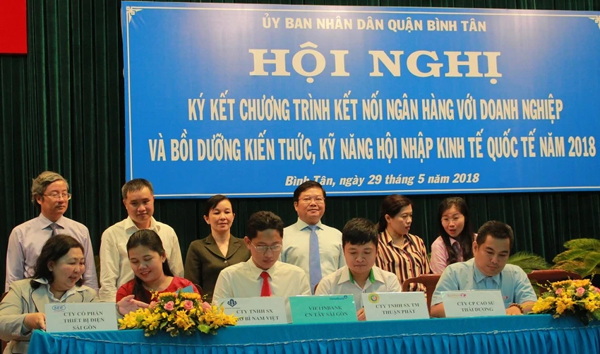 Quận Bình Tân kết nối cho hàng trăm doanh nghiệp vay vốn ảnh 1 Quận Bình Tân kết nối cho hàng trăm doanh nghiệp vay vốn ảnh 1